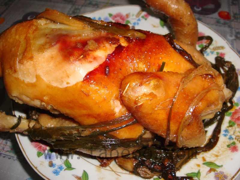 沙姜葱头焗鸡