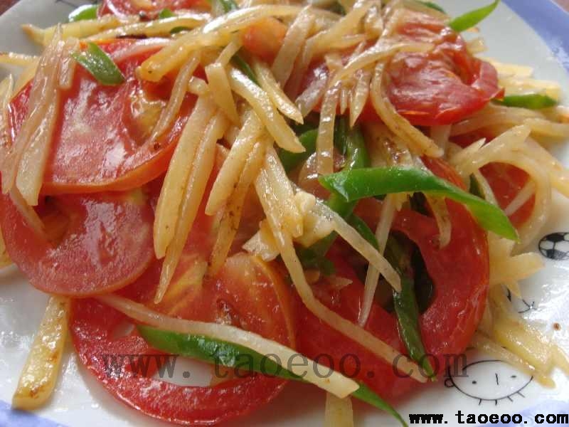 爱心番茄土豆丝